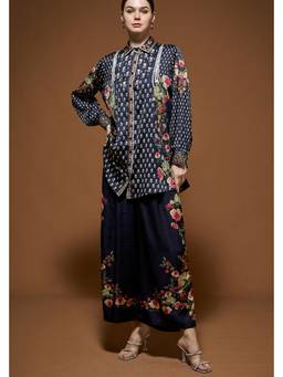 Nirraamyaa - Black Kurta and Pant