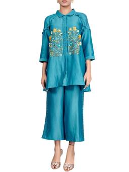THE RIGHT CUT - Blue Daffodil Co-ord Set