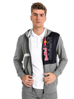 Puma - Men's Red Bull Racing Motorsports Logos Hooded Sweat Jacket