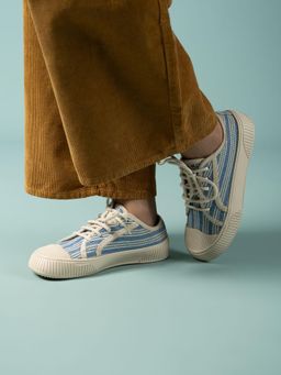 Theater - Women Wicked Brothers Blue Stripes Sneakers