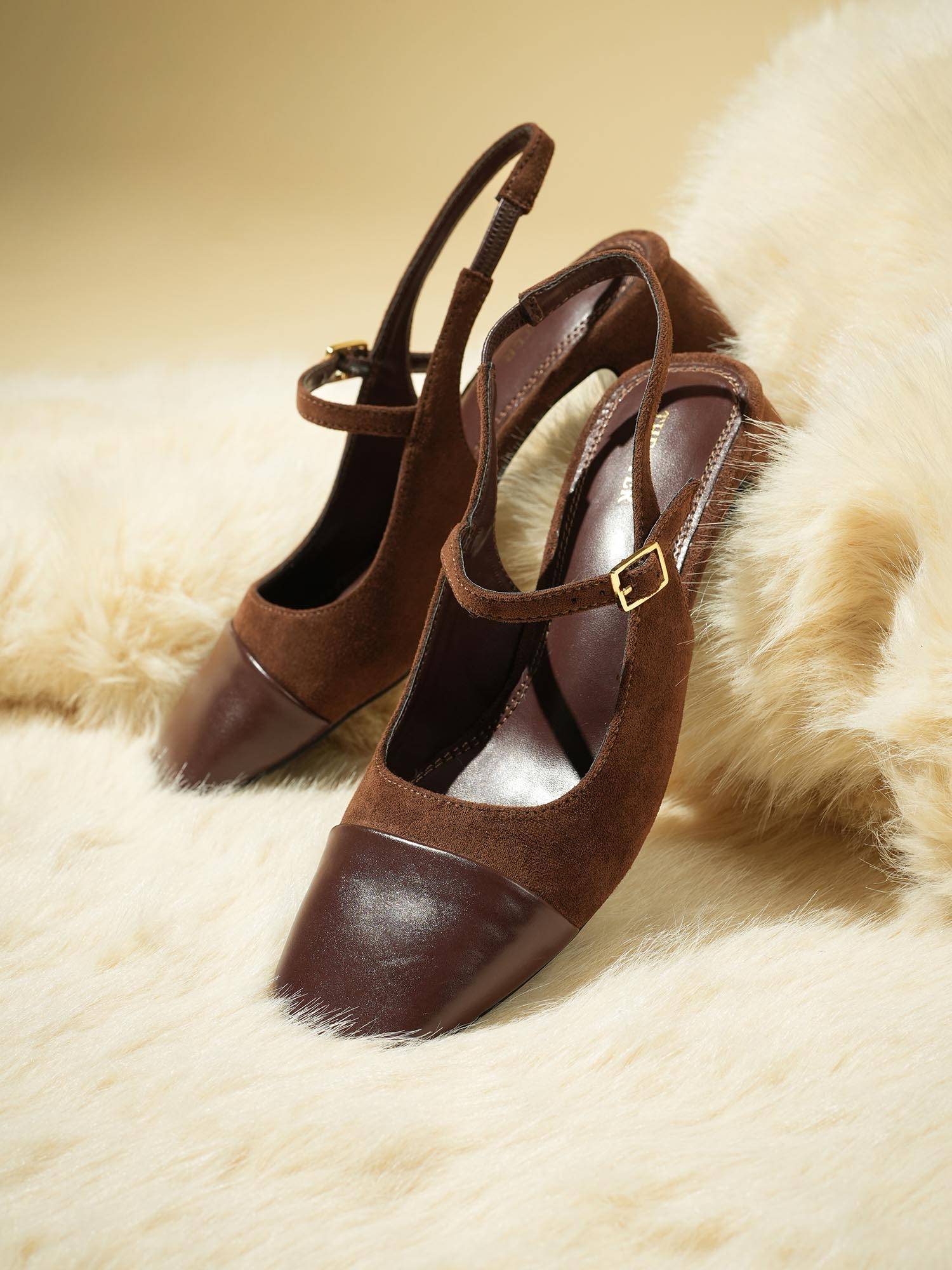 Women Twiggy Madame Sousatzka Brown Mary Jane Mules
