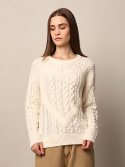 ONLY - Cable- Knit Pullover Sweater