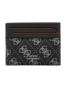 Guess - Black Printed Milano Triangle Card Holder