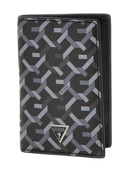 Guess - Black Printed Torino Flat Card Holder