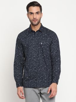 Cantabil - Men Dark Navy Casual Shirt