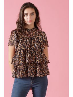 Gipsy - Black Georgette Top