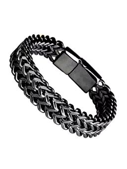 Jazz and Sizzle - Anti Tarnish Heavy Punk Double Curb Cuban Rombo Chain Bracelet