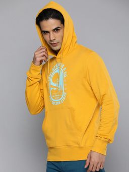 Levi's - Men Yellow Hooded Sweatshirt