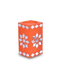 Little Birdie - Mirror Art Tealight Holder Florista Orange 3.5inch