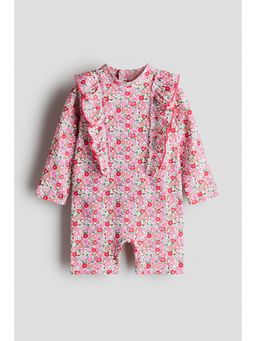 H&M - Girls Pink Upf 50 Swimsuit