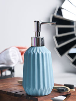 Voncasa - Ribbed Pattern Soap Dispenser for Bathroom 320ml
