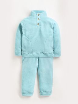 CHERRY CRUMBLE BY NITT HYMAN - Mint Solid Winter Unisex Sweatshirt and Joggers