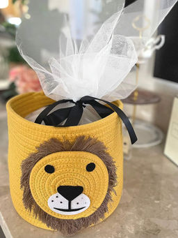 BAJO'S - Yellow & Black Self Design Regular Bamboo Multi-Utility Organiser