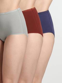Wacoal - Multicolor High Waist Full Coverage Pack Of Three Panty