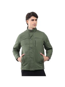 Monte Carlo - Men Collar Full Sleeve Olive Jacket