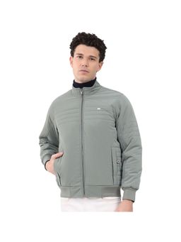 Monte Carlo - Men Collar Full Sleeve Green Jacket
