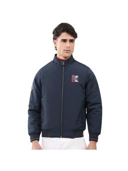 Monte Carlo - Men Collar Full Sleeve Navy Blue Jacket