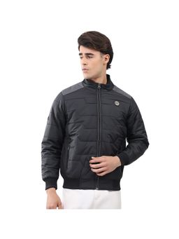 Monte Carlo - Men Collar Full Sleeve Black Jacket