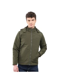 Monte Carlo - Men Hood Full Sleeve Olive Jacket