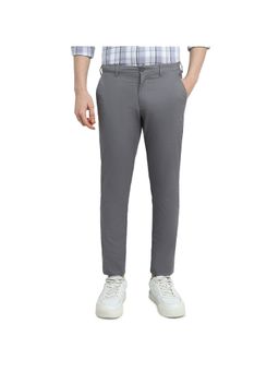 ColorPlus - Super Slim Fit Solid Dark Grey Trouser