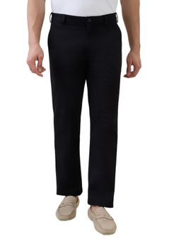 ColorPlus - Regular Fit Solid Black Trouser