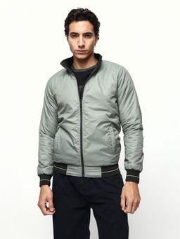 Dennis Lingo - Men Green Solid Full Sleeves Light Jacket