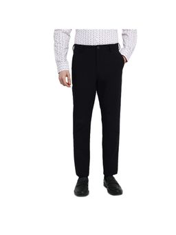Park Avenue - Comtech Fit Solid Black Trouser