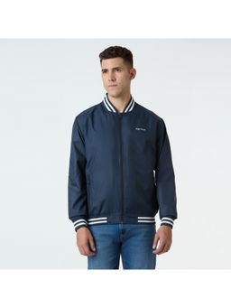 Pepe Jeans - Men Navy Full Sleeve Bomber Jacket