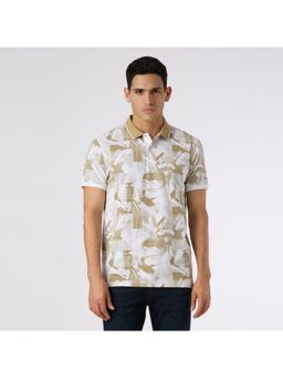 Pepe Jeans - Men Beige All Over Print Polo T-Shirt
