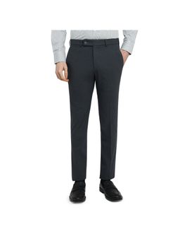 Park Avenue - Slim Fit Checkered Dark Grey Trouser