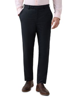 Park Avenue - Slim Fit Woven Design Fancy Blue Trouser