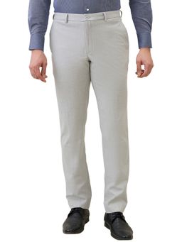 Raymond - Slim Fit Solid Medium Grey Trouser
