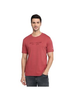 Parx - Medium Red Regular Fit Half Sleeve T-Shirt