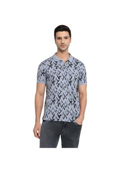 Parx - Light Grey Regular Fit Half Sleeve Polo T-Shirt