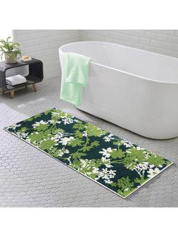 OBSESSIONS - Super Absorbent Anti-Skid Polyester Bath Mat Green