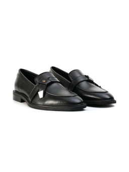 Monkstory - Belted Slip-Ons Loafers - Matte Black