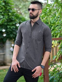 DILLINGER - Mens Printed Shirt -Grey