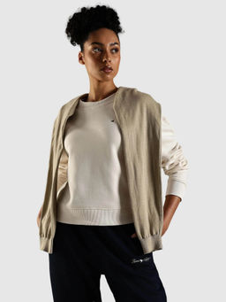 Tommy Hilfiger - White Solid Regular Fit Sweatshirt