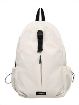 Tinytot - Cream Korean Style Backpack for Kids -30 Litre (7-12 Years)
