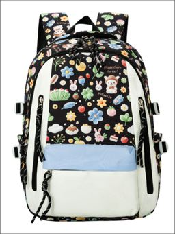 Tinytot - Black Korean Style Backpack for Kids -30 Litre (7-12 Years)