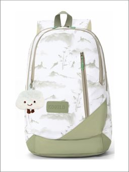 Tinytot - Green Printed Korean Style Backpack for Kids -30 Litre (7-12 Years)