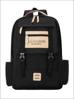 Tinytot - Black Korean Style Backpack for Kids -30 Litre (7-12 Years)