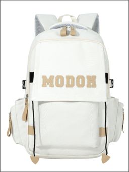Tinytot - Cream Korean Style Backpack for Kids -30 Litre (7-12 Years)