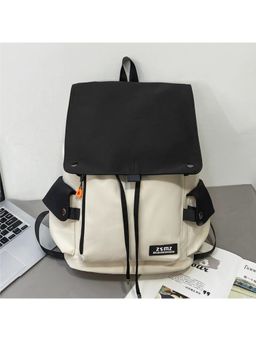 Tinytot - Cream Korean Style Backpack for Kids -30 Litre (7-12 Years)