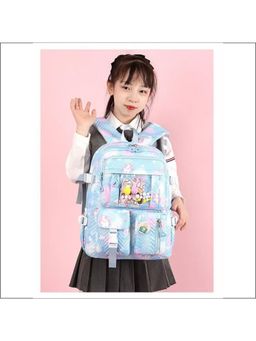 Tinytot - Blue Korean Style Backpack for Kids -25 Litre (7-12 Years)