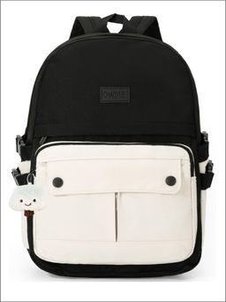 Tinytot - Black Korean Style Backpack for Kids -25 Litre (7-12 Years)