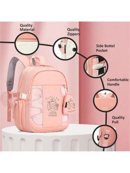 Tinytot - Peach Korean Style Backpack for Kids -25 Litre (7-12 Years)