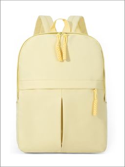 Tinytot - Light Yellow Korean Style Backpack for Kids -25 Litre (7-12 Years)