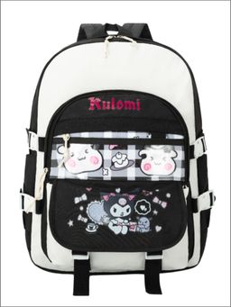 Tinytot - Black Korean Style Backpack for Kids -25 Litre (7-12 Years)