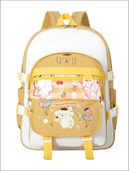 Tinytot - Yellow Korean Style Backpack for Kids -25 Litre (7-12 Years)